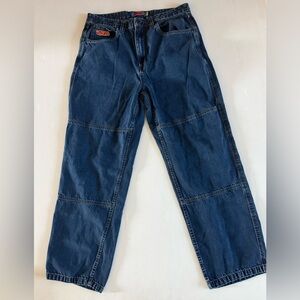 EMPYRE Jeans Mens Size 34x30   Relax Double Knee 100% Cotton Blue Denim Jeans